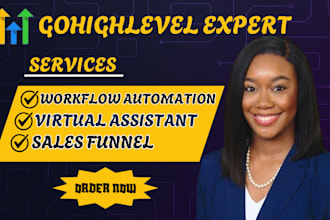 setup ghl sales funnel, ghl virtual assistant and long term gohighlevel expert