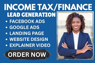 generate income tax leads bookkeeping leads finance leads tax website tax leads