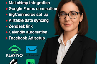 connect mailchimp google forms bigcommerce airtable zendesk calendly facebook ad
