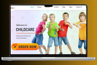 build kindergarten website daycare website preschool website childcare website