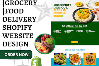 design online grocery website with food delivery store with ordering website