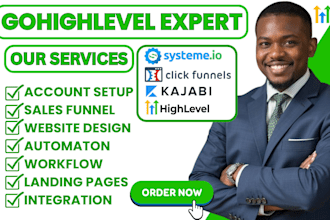 do gohighlevel website kajabi system io clickfunnels landing page ghl automation