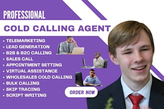 do professional cold calling, appointment setting, telemarketing, script writing