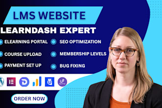 develop wordpress lms website membership website with learndash buddyboss