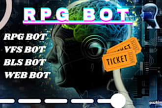 develop web game automation bot, cheated gaming, ai game mmorpg cheat