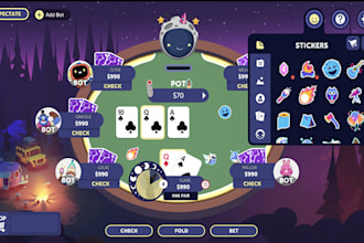 develop igaming website, bc game, crash game, poker, blackjack, ludo, bot