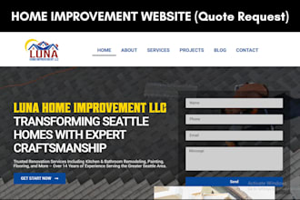 home improvement quote request website home renovation, home builder website