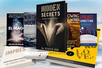 design premium kdp book cover, kdp low content book, ebook cover design