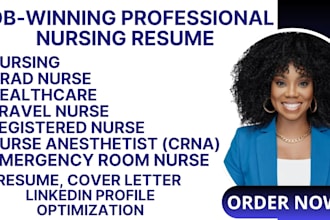write a professional healthcare, nursing, and medical resume
