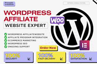 design wordpress affiliate marketing website affiliatewp pretty links shareasale