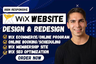 build, design, redesign wix online store, wix online program, wix studio website