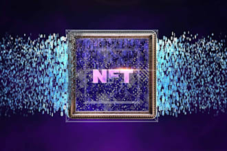 do modern timeless nft, crypto, web3, tech, security, startup and app logo
