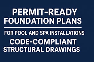 foundation plans for pool and spa installation code compliant structural drawing