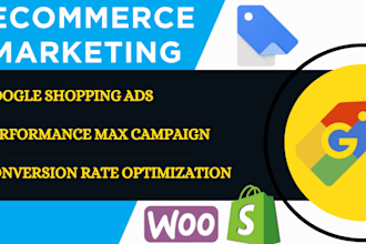 setup google shopping ads, performance max campaign for shopify and woocommerce