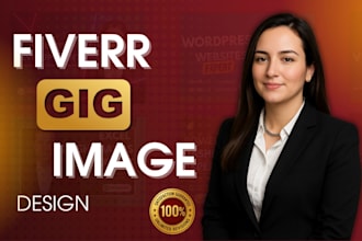 design a fiverr gig image, thumbnail, picture, cover, or gig thumbnail