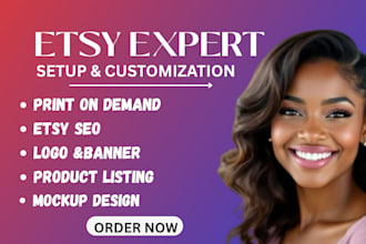 create and optimize your etsy shop with SEO for sales