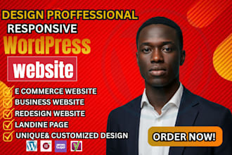 design your wordpress website and landing page using elementor pro