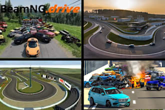 create beamng drive video, beamng cars, beamng track and assetto track