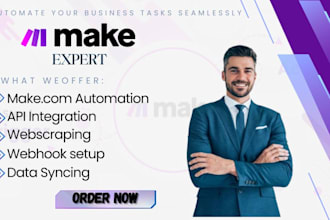 do make com made com automation make com scenario n8n API integration made com