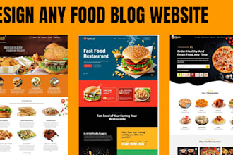 create a food blog, recipe blog website, food website, vegan food with wordpress
