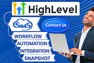 gohighlevel snapshot agency ghl crm sub account saas dashboard email automation