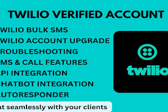 create a verified upgraded twilio account for sip trunk bulk SMS did number