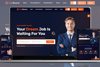 design recruitment website, online portal job board, recruitment agency website