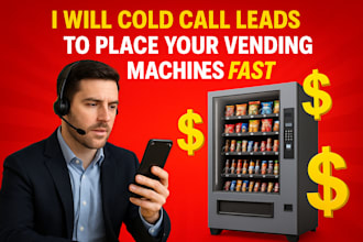 cold calling vending machine, vending machine locator, cold caller