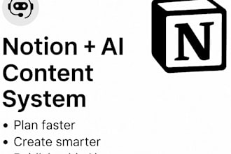deliver a custom ai powered notion dashboard used by top creators
