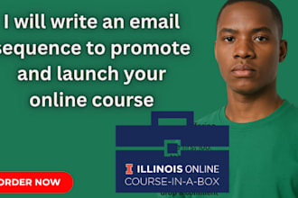 write an email sequence to promote and launch your online course