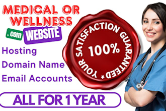 offer 1 year hosting with a medical or wellness website with appointment system