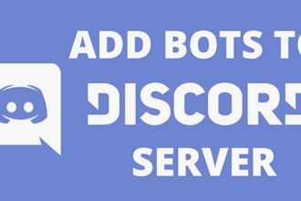create professional discord bot for you with custom commands