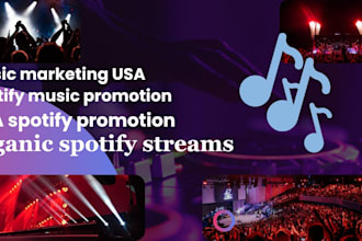 promote your spotify music organically to real USA listeners