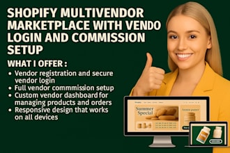 create shopify multivendor marketplace with vendor marketplace commission setup