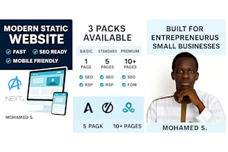 build a fast and SEO optimized static website