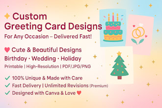design unique greeting cards, invitations, and postcards for all occasions