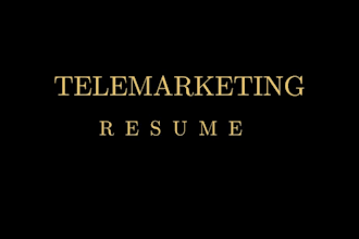 do professional resume writing for telemarketing across all career levels