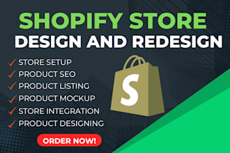 clone, revamp, design, redesign shopify store or shopify website