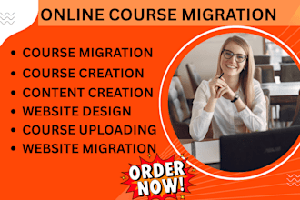 migrate your online course and current website to thinkific kajabi podia vonza