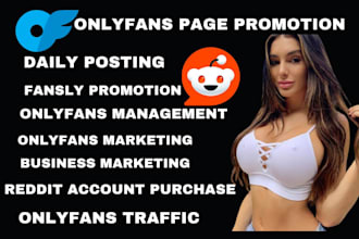 onlyfans page promotion fansly chatter management social media marketing growth
