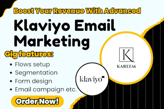 setup advanced klaviyo email marketing email campaign email flows for shopify