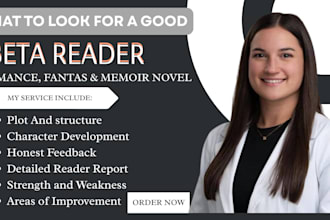 be your sensitive beta reader for science literary fiction memoir romance