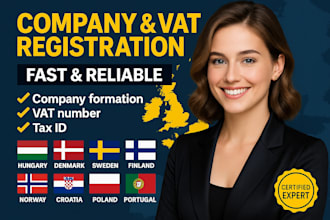 register your company and vat in germany, georgia, netherlands, ireland and more