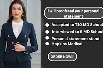 proofread your medical school amcas or aacom personal statement or application