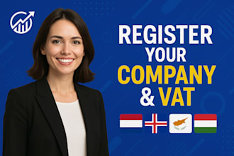 register your company and vat in netherlands, cyprus, hungary or iceland