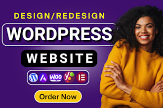 create a professional mobile responsive wordpress website with elementor or divi