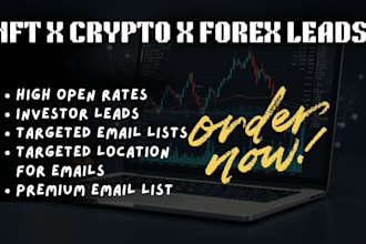 generate high quality crypto leads coinbase depositor binance investor leads