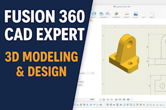create 3d cad models and mechanical designs in fusion 360