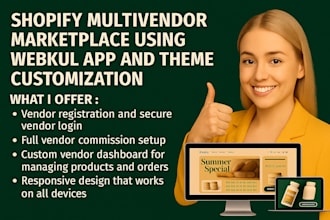 do shopify multivendor marketplace using webkul app and marketplace setup