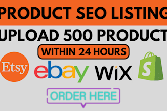 do shopify etsy ebay woocommerce product listing upload lister add product seo